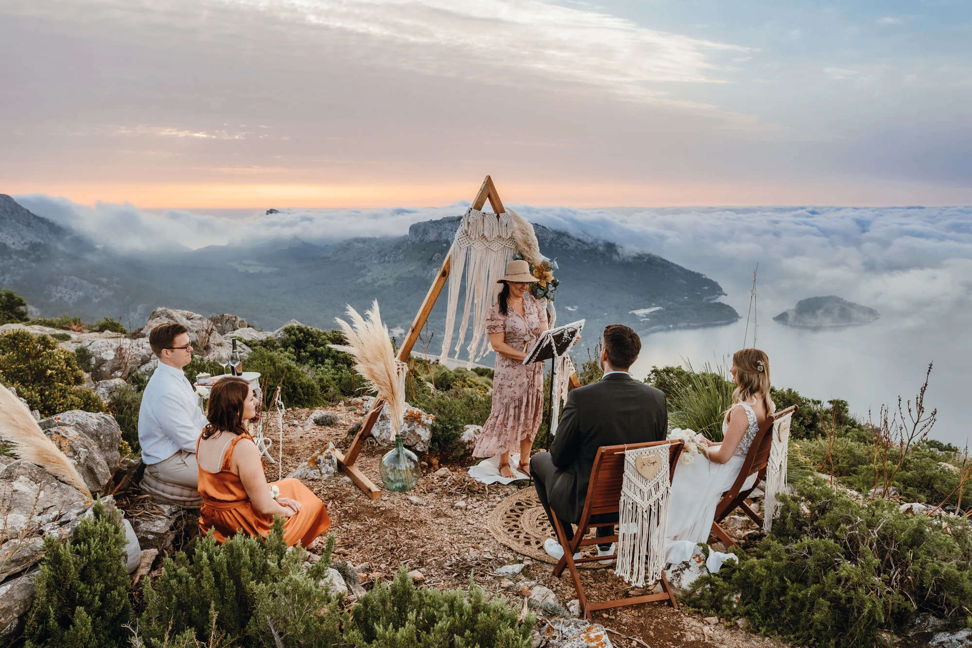 Elopement-Hochzeit in den Bergen von Mallorca