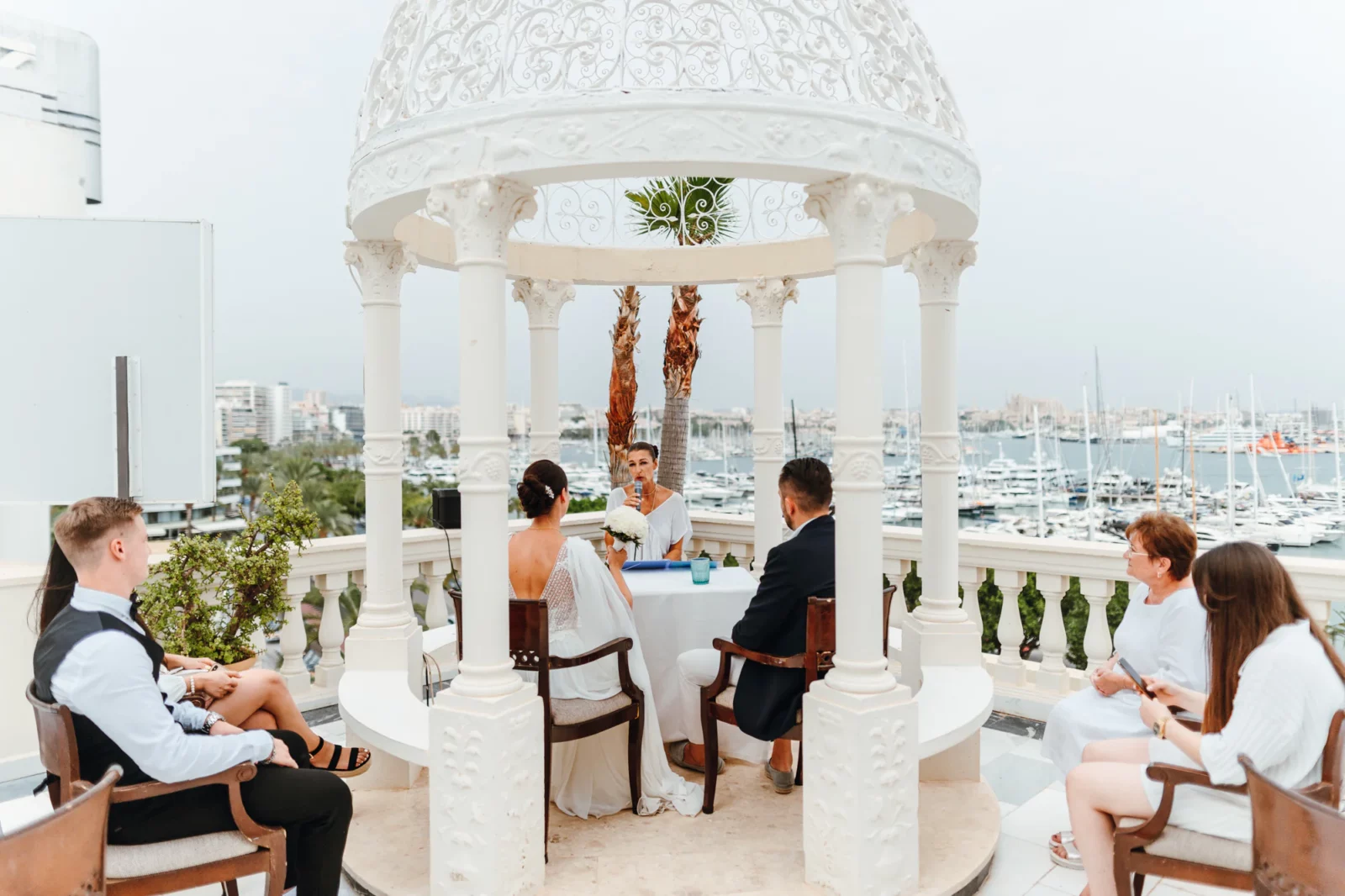 Hochzeit am Yachthafen von Palma de Mallorca